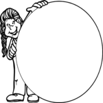 Girl Hiding Frame