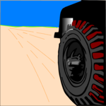Wheel on Road