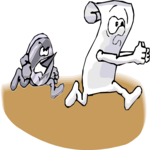 Thumbtack Chasing Paper