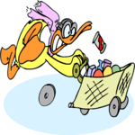 Duck & Grocery Cart