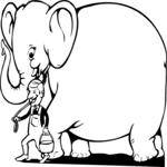 Elephant & Trainer