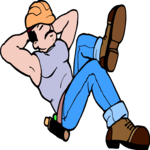 Construction Worker Resting