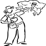 Woman Painting 1