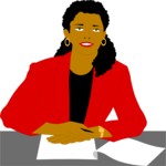 Woman at Desk 1