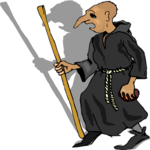 Monk with Staff