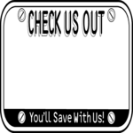 Check Us Out Frame