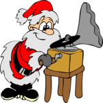 Santa & Phonograph