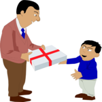 Boy Getting Present
