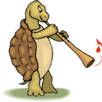 Tortoise Playing Horn