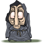 Monk with Long Face