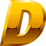 Gold  Italic D