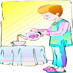 Boy Pouring Tea