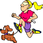 Running with Dog