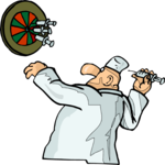 Dentist Playing Darts