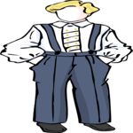 Boy in Pants & Suspenders