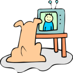 Dog Watching TV 2