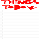 Things To Do List 1