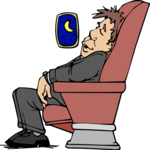 Airline Passenger - Asleep