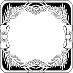 Evergreen & Bows Frame