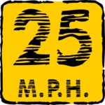 Speed 25 MPH