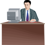 Man at Computer 07