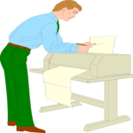 Businessman Printing