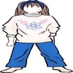 Girl in Shirt