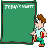 Today's Don'ts