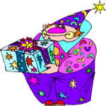 Clown with Present
