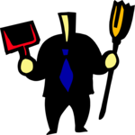 Man with Broom