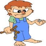 Boy with Slingshot 1