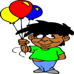 Boy with Balloons 1