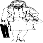 Woman with Portfolio