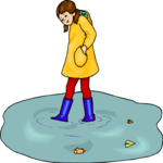Girl in Raincoat 2