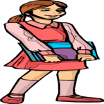 Girl with Books