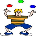 Boy Juggling