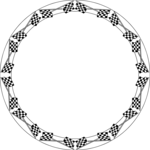 Checkered Flag Frame 1