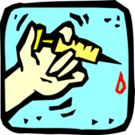 Syringe in Hand