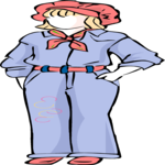 Girl Wearing Hat & Scarf 1