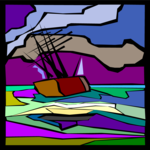 Ship on Rough Sea