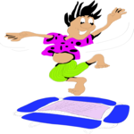 Jumping on Trampoline