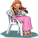 Woman Holding Drink