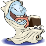 Ghost Eating Ice Cream