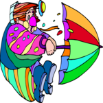 Clown with Umbrella 7