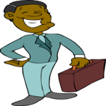 Businessman Grinning