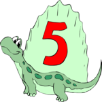 Kids 5th Birthday - Dino
