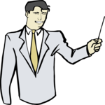 Businessman with Pointer