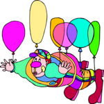 Clown with Balloons 08