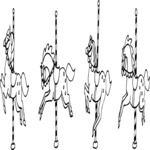 Carousel Horse Border