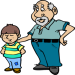 Boy with Grandfather